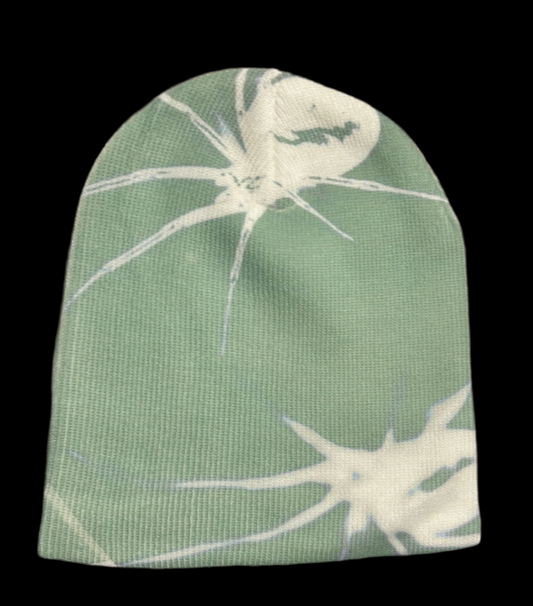 spider beanie invert black/white